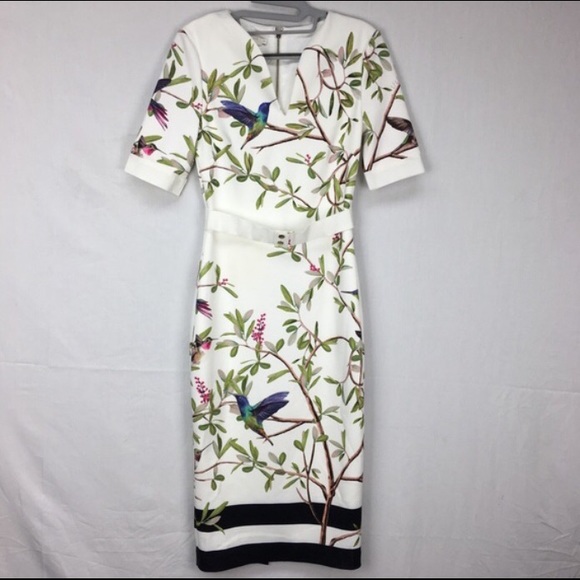 ted baker evrely highgrove bodycon midi dress